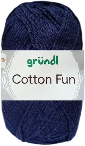 Gründl 50 Gramm Gründl Cotton Fun 11 Marine Häkelwolle