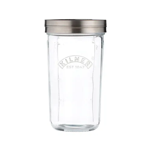 KILNER Siebglas-Set 0,5 Liter Vorratsglas mit Siebeinsatz von Kilner