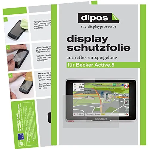 dipos I 3X Schutzfolie matt kompatibel mit Becker Active.5 Folie Displayschutzfolie