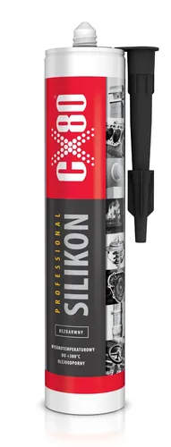 CX80 | Hochtemperatur Silikon transparent 310 ml – Dichtmasse bis 380 °C