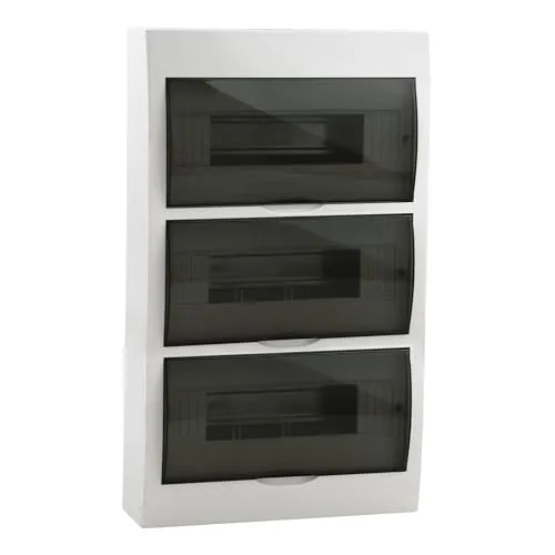 Sicherungskasten Kleinverteiler IP40 - Verteilerkästen, 3-reihig mit Platz für 36 Module, ideal für Renovierungen und Umbauten, einfache Montage dank DIN-Schiene und Schutzart IP40.