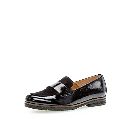 Gabor Damen Slipper, Frauen Slip On,Moderate Mehrweite (G),Slides,Schlupfschuhe,schluepfschuhe,Loafer,College Schuhe,schwarz,42 EU / 8 UK