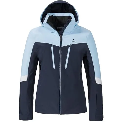 Schöffel Damen Style Ammerte Jacke XXL - Blau - Kunstfaserjacke für Damen, absolut wasserdicht und atmungsaktiv für optimalen Tragekomfort beim Skifahren oder Outdoor-Aktivitäten.