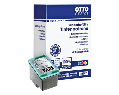 Otto Office Tintenpatrone (ersetzt HP »C9363EE« Nr. 344, cyan / magenta / gelb)
