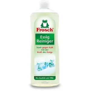 Frosch 941610 Essigreiniger 1000 ml - Allzweckreiniger in Bio-Qualität, entfernt effektiv Kalk und Fett, biologisch abbaubar und umweltschonend, ideal für Küche, Bad und WC.