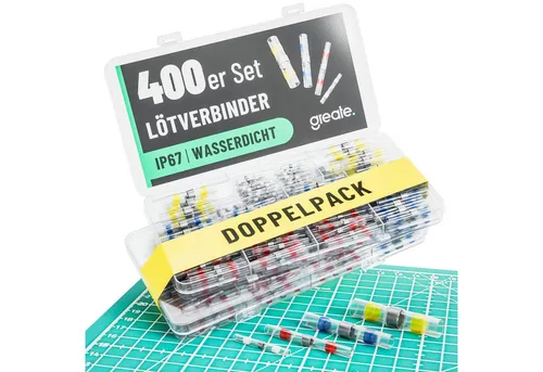 greate 400er Set Lötverbinder mit Schrumpfschlauch von greate.