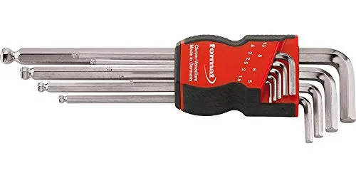Format Winkelschraubendreher- Satz mit Kugelkopf 1,5-10x mm von FORMAT