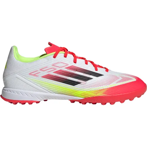 Adidas F50 LEAGUE TF - Weiss - Fußballschuhe mit passgenauer Tunnel-Zunge für optimalen Sitz und maximaler Traktion auf Kunstrasen, Hart- und Aschenplätzen.