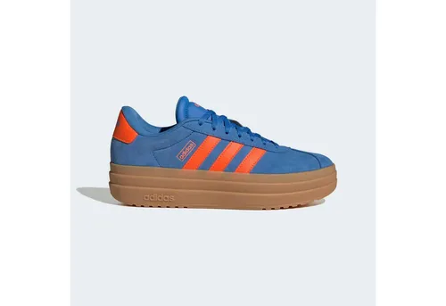 adidas Damen VL Court Bold Schuhe – ray Blue/Impact orange/Gum 3, 37 1/3 EU - Stylische Sneakers mit regulärer Passform, aus hochwertigem Leder und Gummiaußensohle für optimalen Tragekomfort im Alltag.
