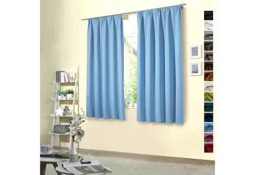 heimtexland Verdunkelungsvorhang in blau von Heimtexland