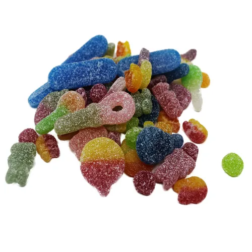 Fruchtgummi Mischung süß und sauer gezuckerter bunter Mix 300g