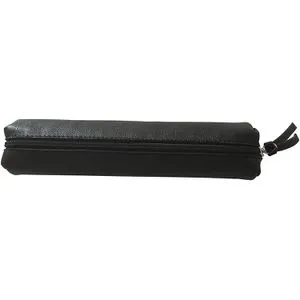 Clairefontaine Federmäppchen 410001C slim, Schlamperetui, aus Lammleder, schwarz