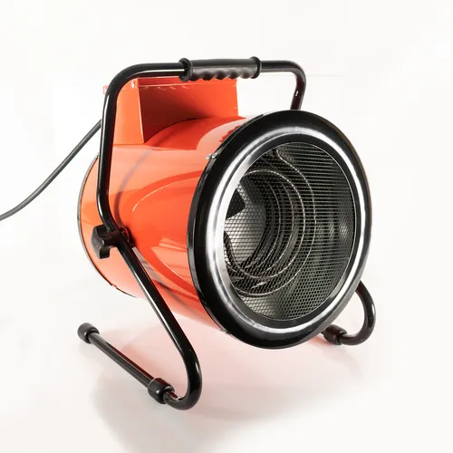 Mauk Elektroheizer 3kW - Leistungsstarke Elektroheizung für vielseitige Anwendungen - Heizlüfter mit 3 Stufen (30/1500/3000W) und Thermostat zur automatischen Temperaturregelung, ideal für Garagen, Werkstätten und Baustellen.