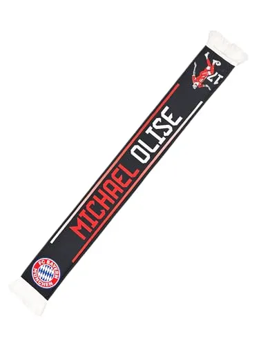 FC Bayern München I Schal Michael Olise I Fanschal I Stadionschal I Schwarz