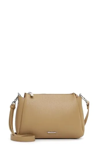 Tamaris Umhängetasche TAS Flora - Edle Echtleder-Optik - Umhängetasche aus Feinsynthetik mit Single Lettering, ideal für Office, Uni und Freizeit mit praktischem, verstellbarem Umhängeriemen.