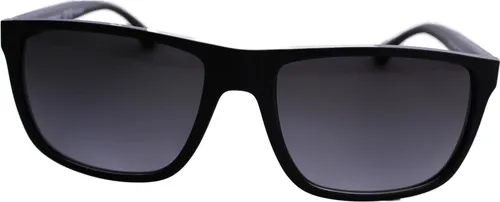 Emporio Armani EA4033 Herren-Sonnenbrille - Sportbrillen mit polarisierenden Gläsern für optimalen UV-Schutz und klaren Sicht, stylisches graues Kunststoff-Gestell