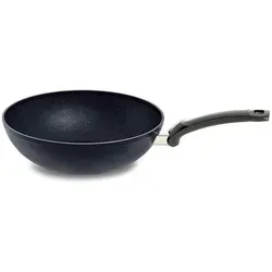 Fissler Adamant Aluminium-Wok 28 cm - Kratzfeste Asia-Pfanne mit Siliziumkarbid-Beschichtung für fettfreies Braten. Ideal für alle Herdarten, inklusive Induktion, und sorgt für optimale Wärmeverteilung.