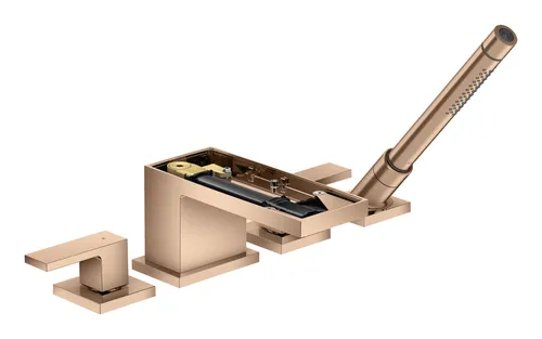 Axor MyEdition 4-Loch Wannenrandarmatur in gold von AXOR