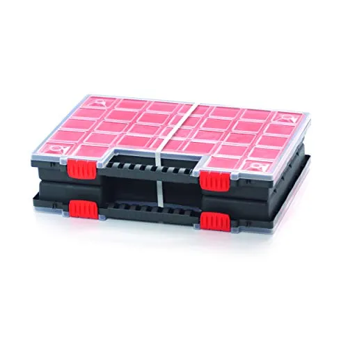 DUO Organizer Sortimentskasten Sammelbox Kunststoff 400 x 303 x 100 mm Kleinteilefächer individuel bis 42 Boxen