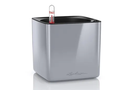 Produktbild Lechuza® Kräutertopf Pflanztopf Cube Glossy 14 titanium dust