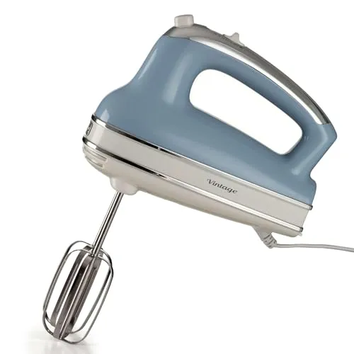 Ariete Vintage Multifunktions-Handmixer 1548 in blau von Ariete