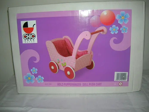 Holzpuppenwagen Papilio Pink