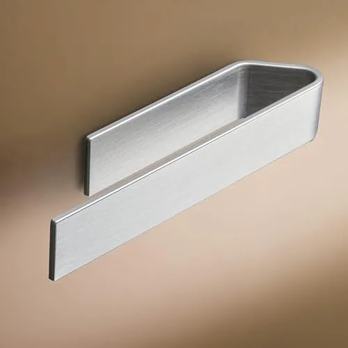 Designfabrik Hamburg Handtuchhalter ohne Bohren in silber von Designfabrik Hamburg