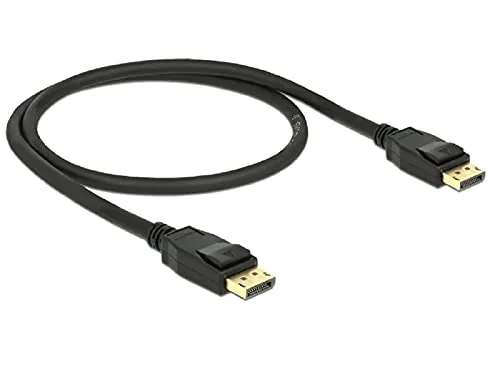 Delock Kabel DisplayPort 1.2 Stecker > DisplayPort Stecker 4K 60 Hz 0,5 m schwarz
