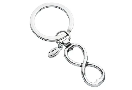 Paletti Schlüsselanhänger Schlüsselanhänger am Ring Symbol Ewigkeit (1-tlg), aus Deutschland