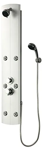 DP bath Duschpaneel mit Hydromassage (PVC), 1 Stück, Silber, Hidro Pascua