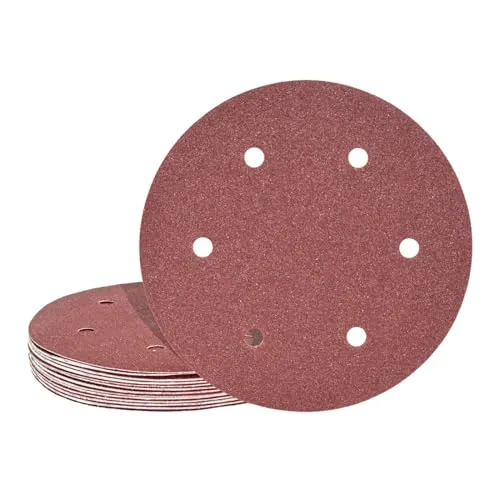 MioTools Fox Klett-Schleifscheiben, 225 mm, 6-Loch, f. Trockenbauschleifer, Normalkorund (10 Stk.) K16