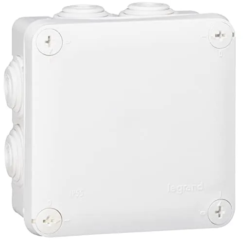 Legrand LEG94520 Abzweigdose quadratisch Verschluss 1/4-Drehung 100 x 100 mm weiß