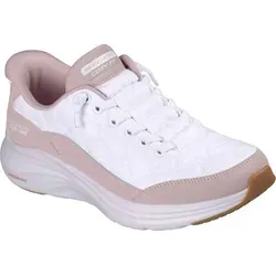 Skechers Contour Foam In Motion Slip-On Damen - Bequeme Freizeitschuhe - Vielseitige Slipper in Violett mit Memory-Foam-Fußbett für hohen Tragekomfort. Ideal für den Alltag und Freizeitaktivitäten.