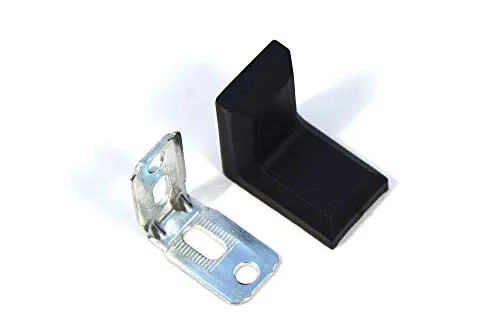 50x Schwarz Universal Winkel Eck Korpus Verbinder klein platte Möbel Montage & Abdeckung