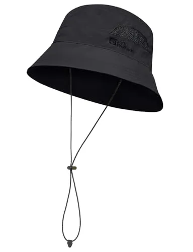 Jack Wolfskin VENT BUCKET HAT grau M - Outdoorhut in Größe M, aus strapazierfähigem Materialmix für optimalen Tragekomfort und Schutz bei jedem Abenteuer.