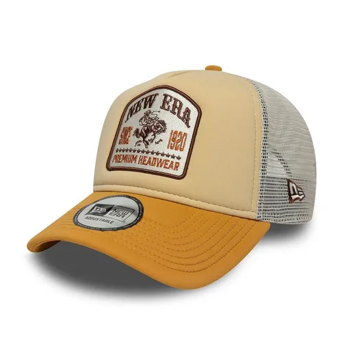 New Era A-Frame Mesh Trucker Cap - Brand Patch Western - Baseball Caps für Herren, stylisches Mesh-Design für optimale Belüftung und perfekten Tragekomfort