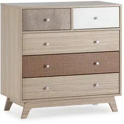 Produktbild Kommode, Mehrfarbig, Holzwerkstoff, Rechteckig, 80x80x40 cm, Wohnzimmer, Kommoden & Sideboards, Kommoden