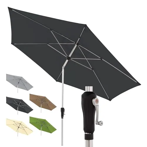 Doppler Sonnenschirm SL-AZ Auto Tilt 330 cm Anthrazit