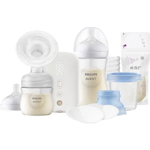 Philips Avent Stillset mit elektrischer Einzelmilchpumpe SCD330/31 Premium