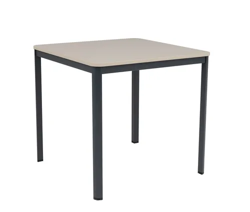 furni24 Schreibtisch D-Profil Nova 80x80x75cm - Schreibtisch mit abgerundeten Ecken, stabiler 18 mm Tischplatte und höhenverstellbaren Füßen für optimale Standfestigkeit auf jedem Boden.