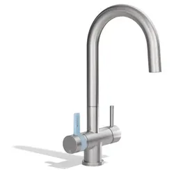 BRITA 3-Wege-Küchenarmatur Edelstahl mit P1000 Wasserfilter - Vielseitige Küchenarmatur für gefiltertes und ungefiltertes Wasser. Der BRITA P 1000 Wasserfilter sorgt für frisches, schmackhaftes Wasser und hat eine Laufzeit von bis zu 1 Jahr. Ideal für moderne Küchen!