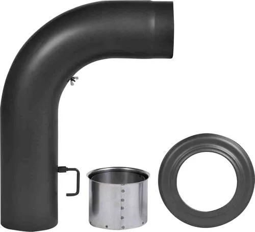 FireFix R150 SET - 3-teiliges Ofenrohrset aus 2 mm Stahl, für Kaminöfen und Feuerstellen, geprüft nach DIN EN 1856-2:2009 mit hochtemperaturbeständigem Umweltlack