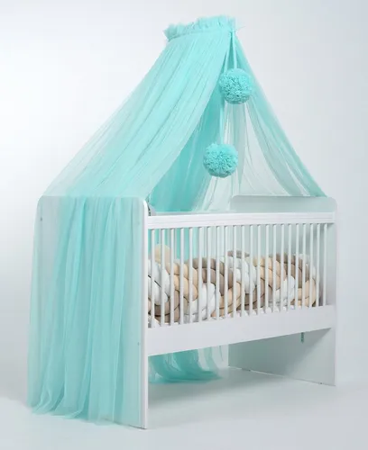 Baby Fancyroom Betthimmel Betthimmel aus 12 Meter Tüll aus 1. Klasse für Kinderbett Gitterbett, Himmel für Babybett Kinderbett