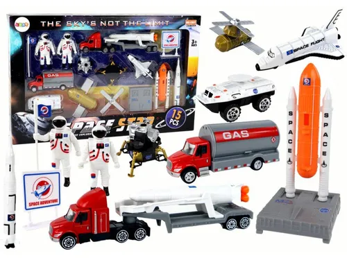 Lean Toys Space Truck Rocket Figurenset 15 El.