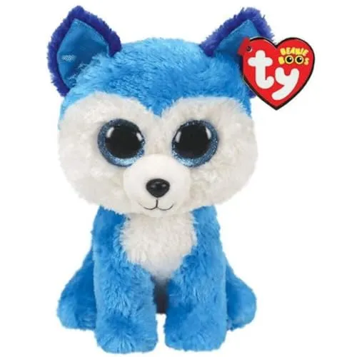TY 36310 Husky - Beanie Boos, 15 cm, Blau