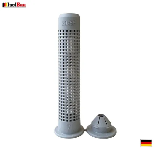 Siebhülsen 1 Stk Siebhülse 20x85 für Bolzen Ankerstangen M12 - M16 Verbundmörtel