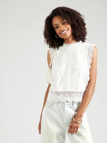 ONLY Damen Bluse 15204604 Cloud Dancer L - Elegantes Tanktop für Damen, mit feiner Spitze für einen femininen Look, perfekt für den Sommer.