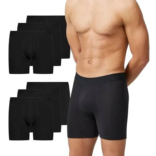 Snocks Lange Boxershorts Herren ohne Logo (6er Pack) von Snocks