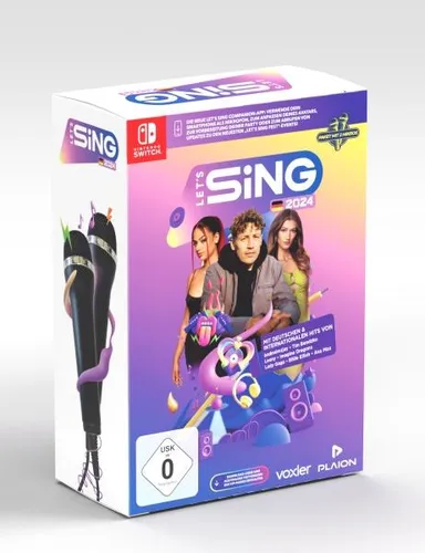 Let's Sing 2024 für Nintendo Switch mit 2 Mikrofonen - Musikspiel für Nintendo Switch, inklusive 2 Mikrofonen für ein unvergessliches Karaoke-Erlebnis mit Freunden und Familie.
