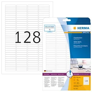 HERMA Dia-Etiketten 5071 weiß, 25 Blatt